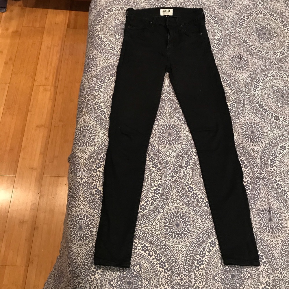 Agolde High Rise Skinny Jeans, sz 25, used